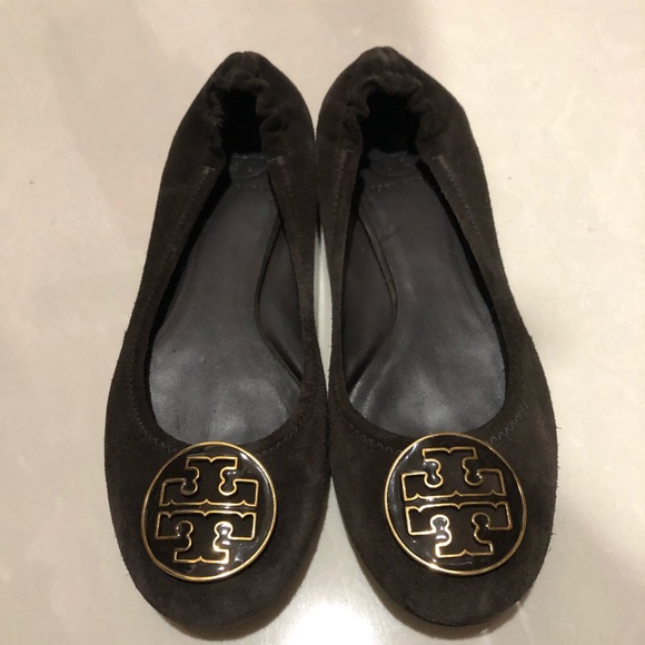Tory Burch Shoes - Tory Burch Suede Reva Flats 8.5